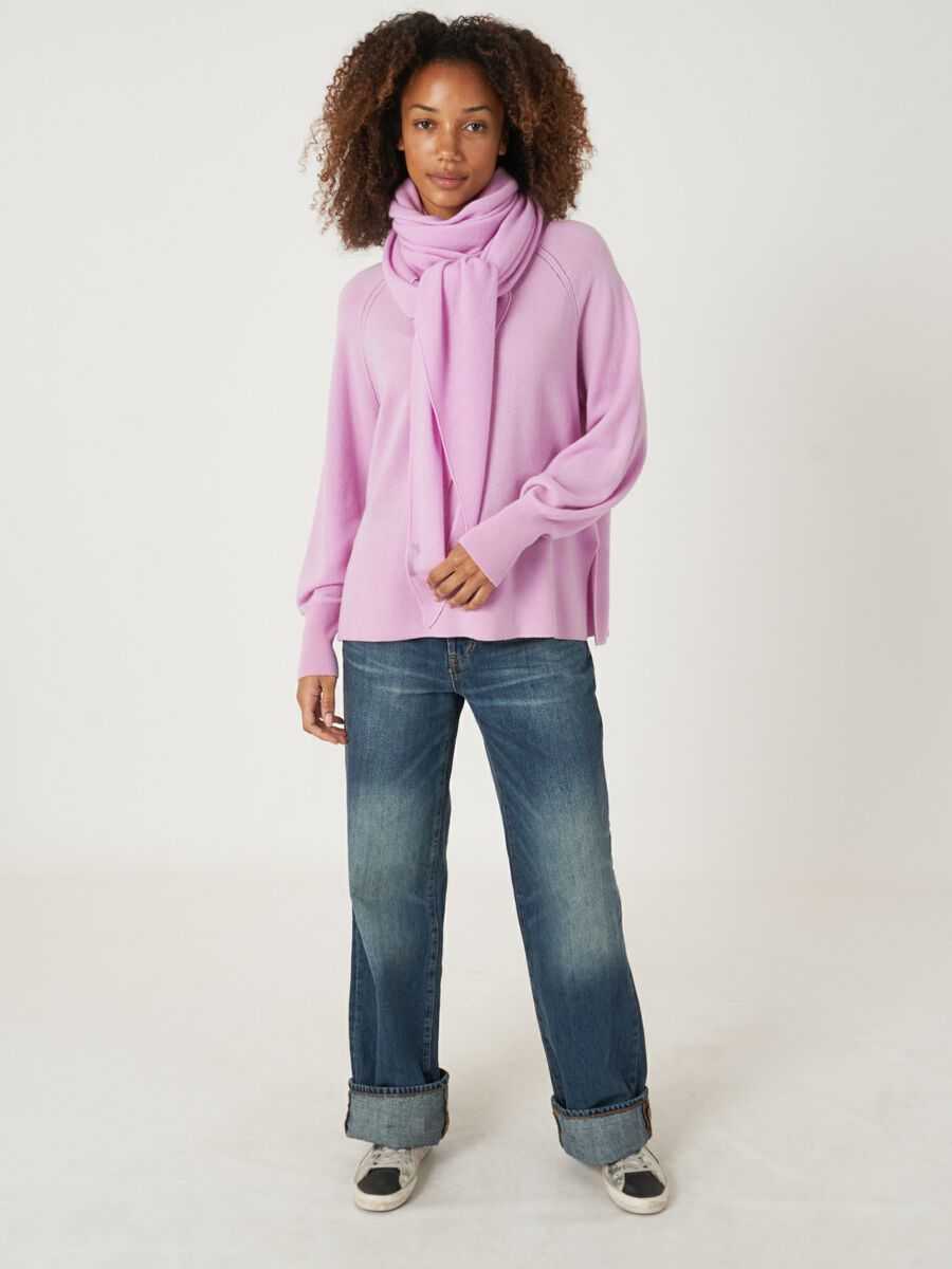 Foulard triangulaire femme — maille fine & cachemire repeat image number 62