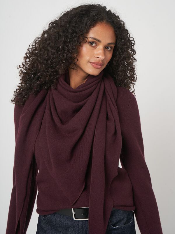 Dreieckiger Schal aus Bio-Kaschmir image number 0