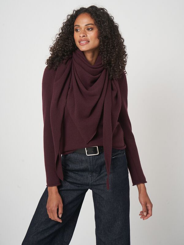 Dreieckiger Schal aus Bio-Kaschmir image number 1