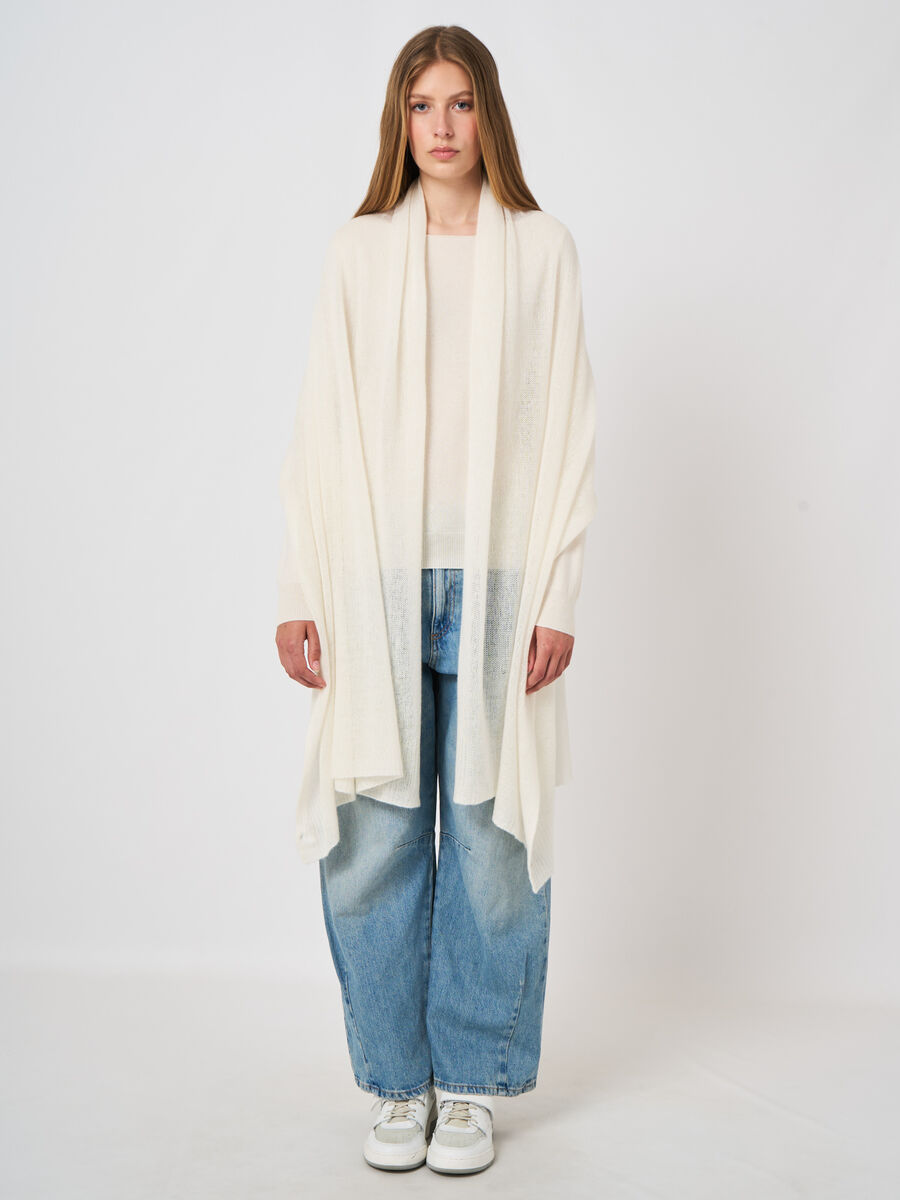 Oversize GOTS-Bio-Kaschmirschal, locker gestrickt image number 2