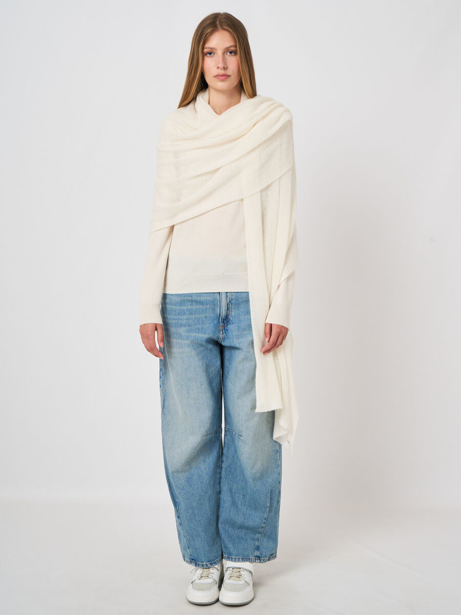 Oversize GOTS-Bio-Kaschmirschal, locker gestrickt image number 3