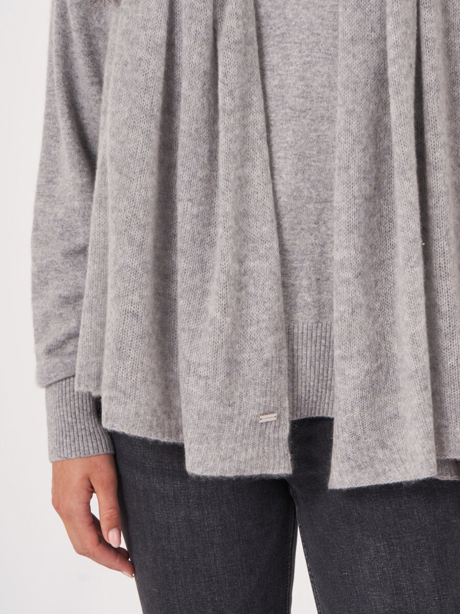 Repeat sjaal - biologisch kasjmier, los gebreid image number 2