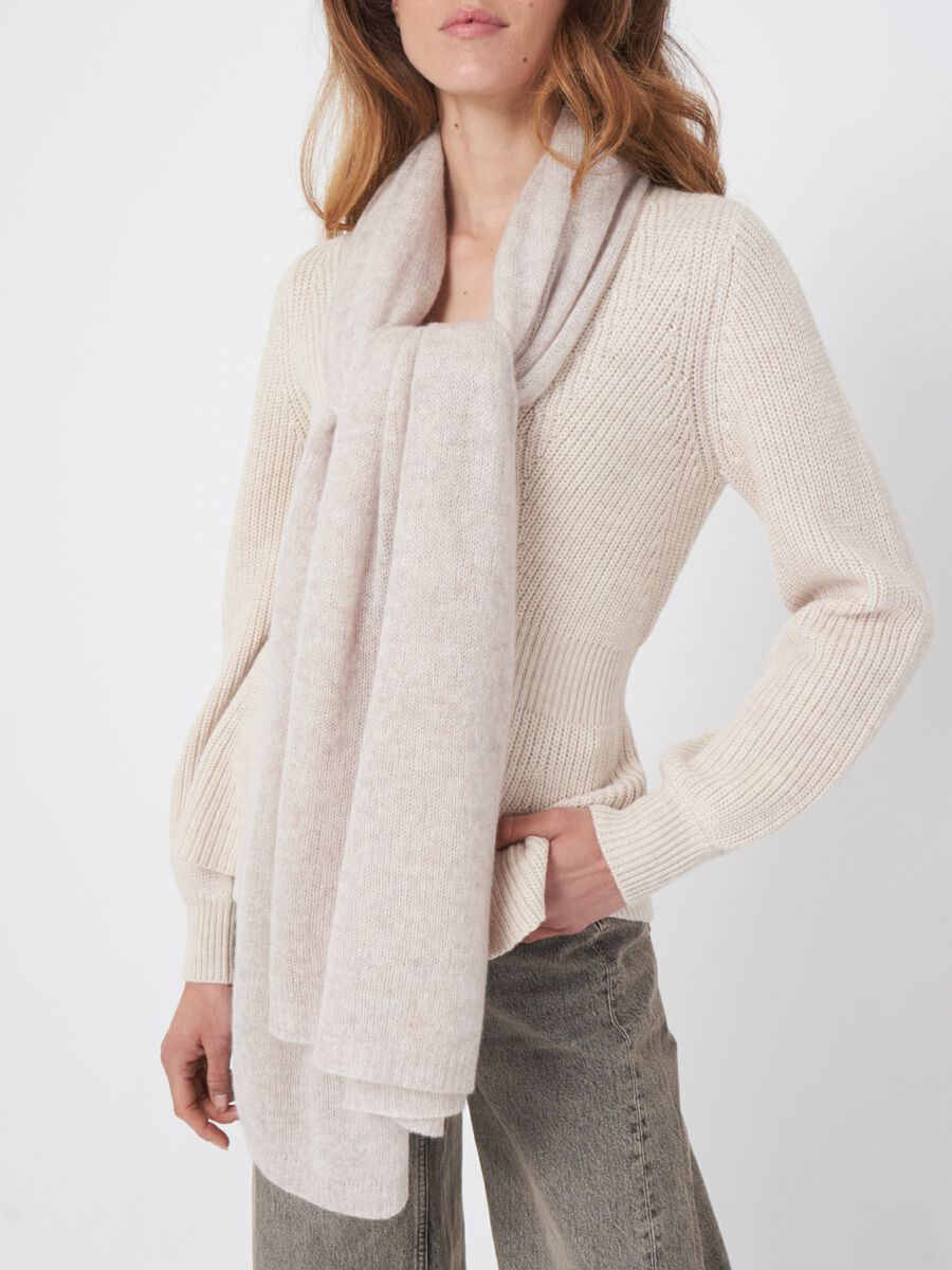 Repeat sjaal - biologisch kasjmier, los gebreid image number 2