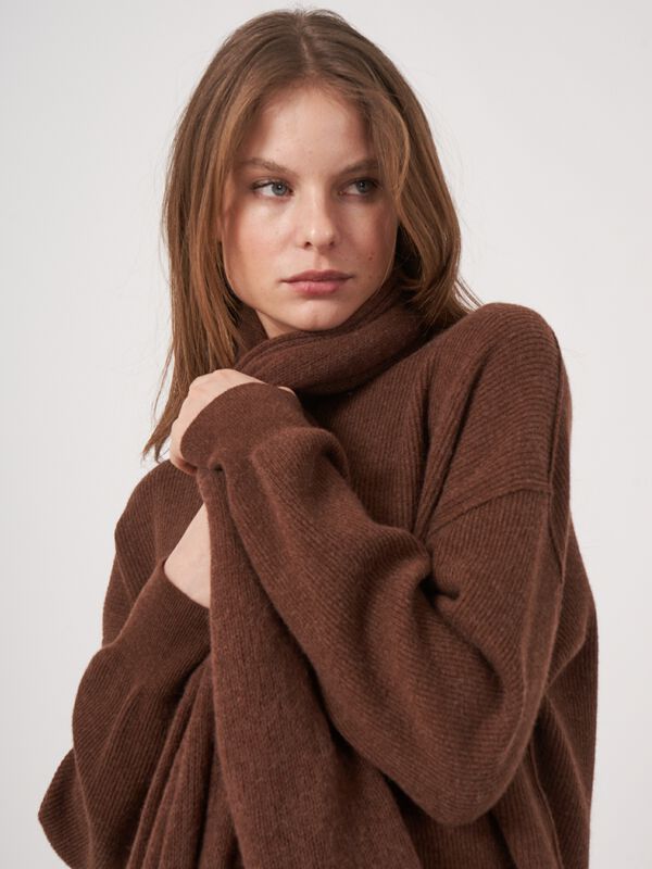 Repeat sjaal - biologisch kasjmier, los gebreid image number 3