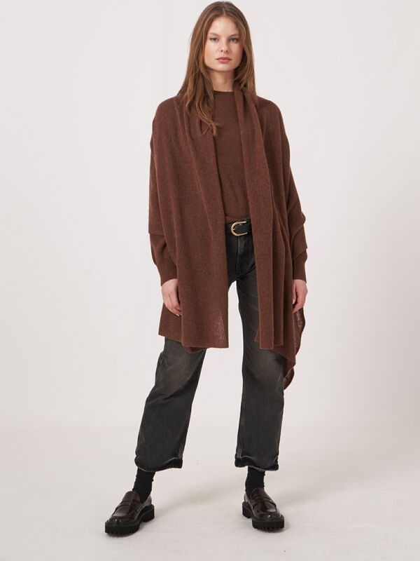 Repeat sjaal - biologisch kasjmier, los gebreid image number 4