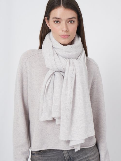 Oversized sjaal met ribdetails