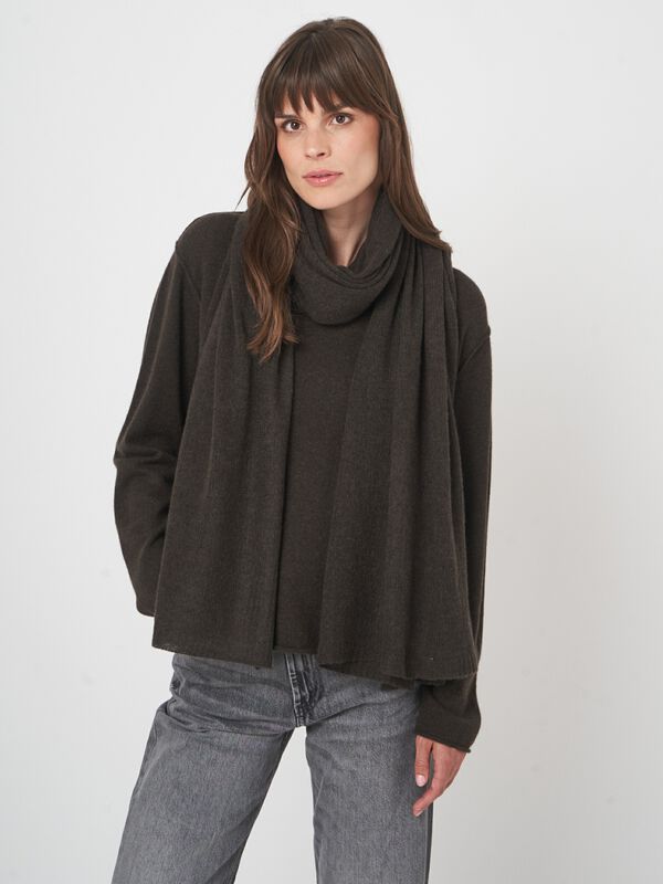 Repeat sjaal - biologisch kasjmier, los gebreid image number 6