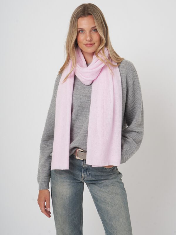 Repeat sjaal - biologisch kasjmier, los gebreid image number 4