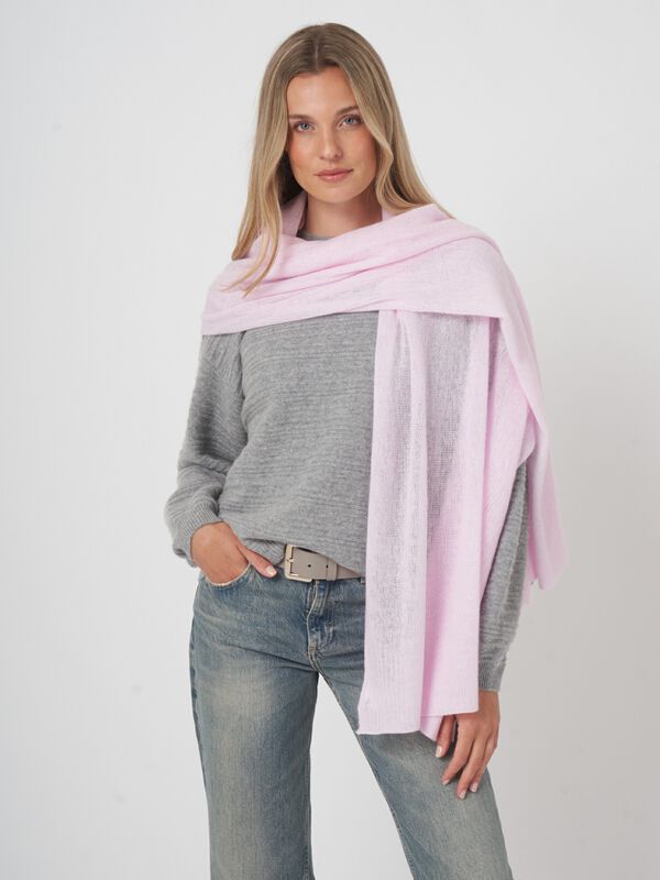 Repeat sjaal - biologisch kasjmier, los gebreid image number 5