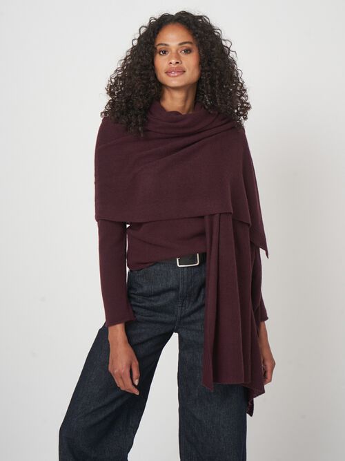 Repeat sjaal - biologisch kasjmier, los gebreid