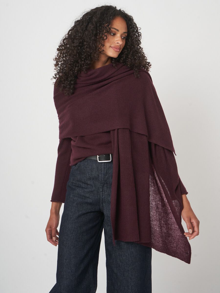 Repeat sjaal - biologisch kasjmier, los gebreid image number 2