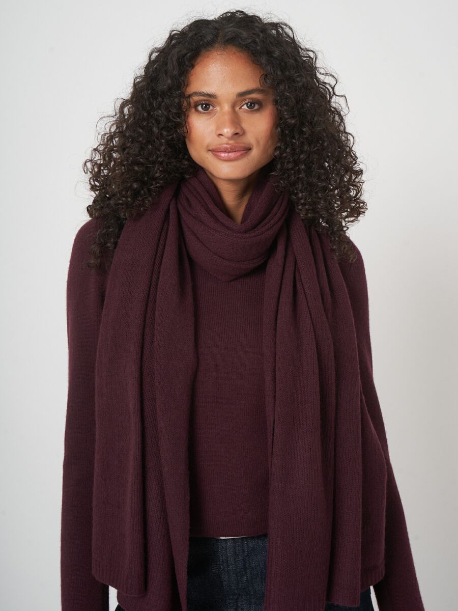Repeat sjaal - biologisch kasjmier, los gebreid image number 3