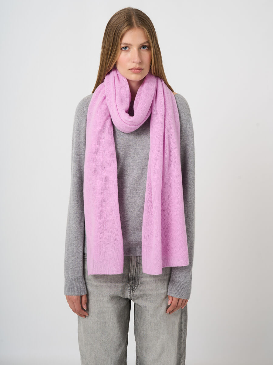 Oversized-Kaschmirschal in lockerem Strick image number 0