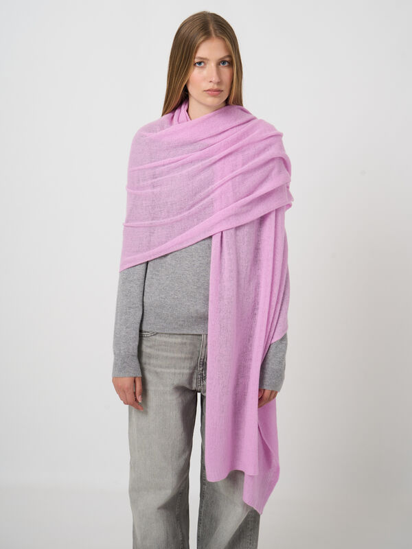 Loose-Knit Cashmere Oversized Scarf image number 3
