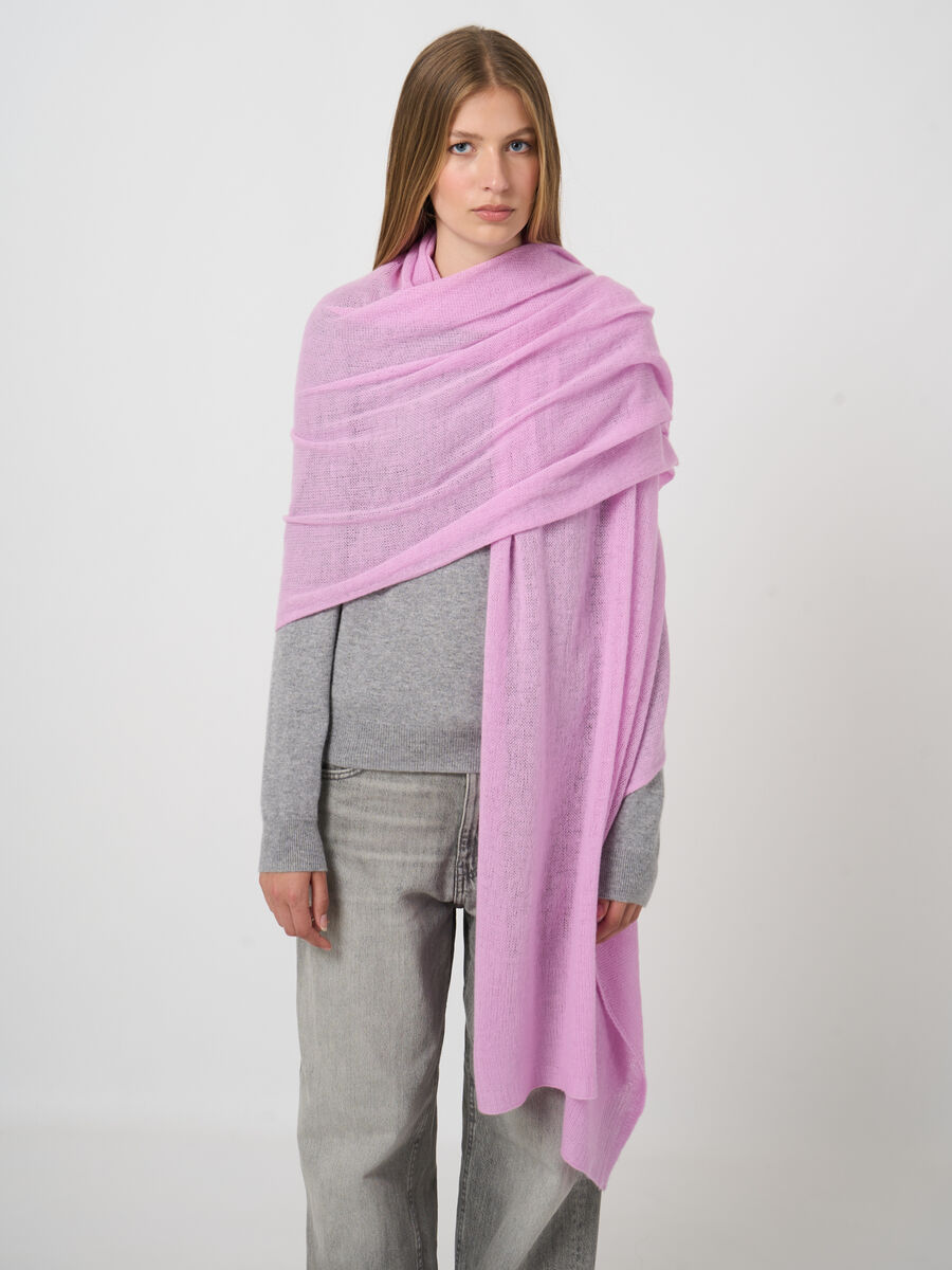 Oversized-Kaschmirschal in lockerem Strick image number 3
