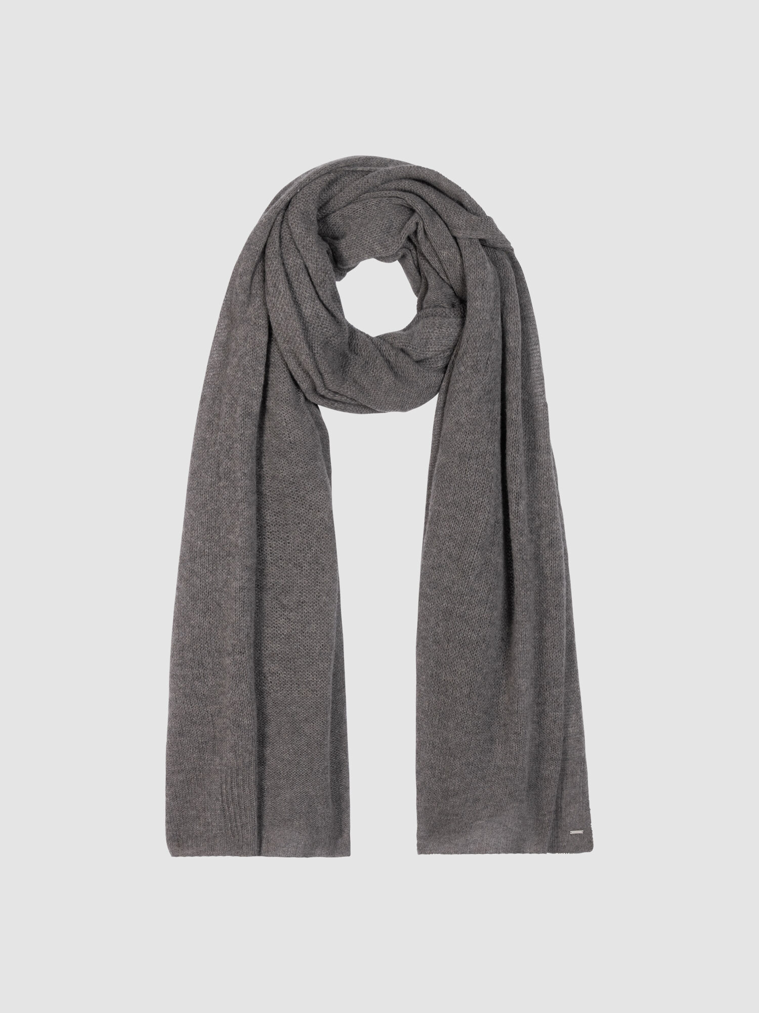 Oversized kasjmier sjaal in los breisel