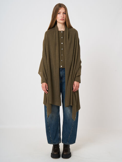 &Eacute;charpe oversize en cachemire &agrave; maille l&eacute;g&egrave;re