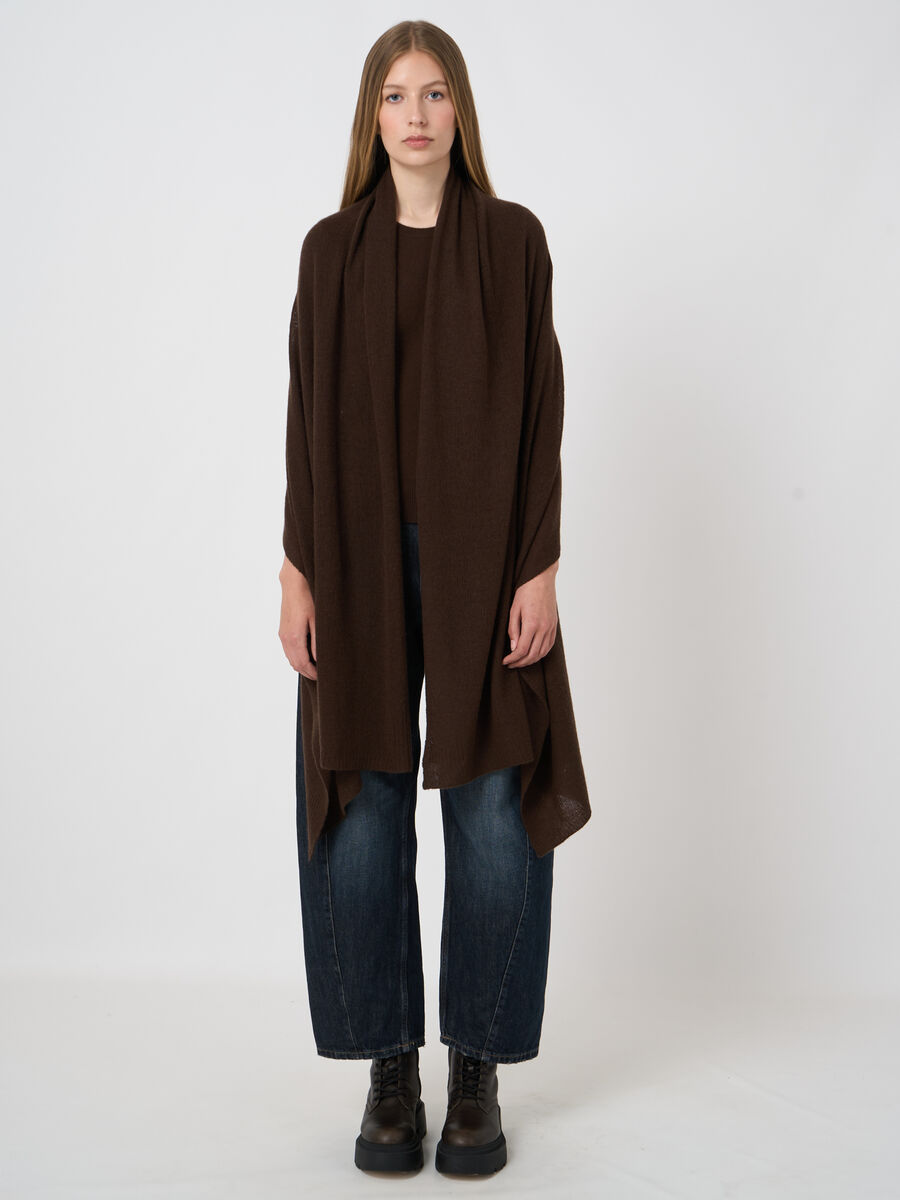 Oversized-Kaschmirschal in lockerem Strick image number 2