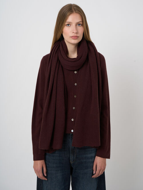 &Eacute;charpe oversize en cachemire &agrave; maille l&eacute;g&egrave;re