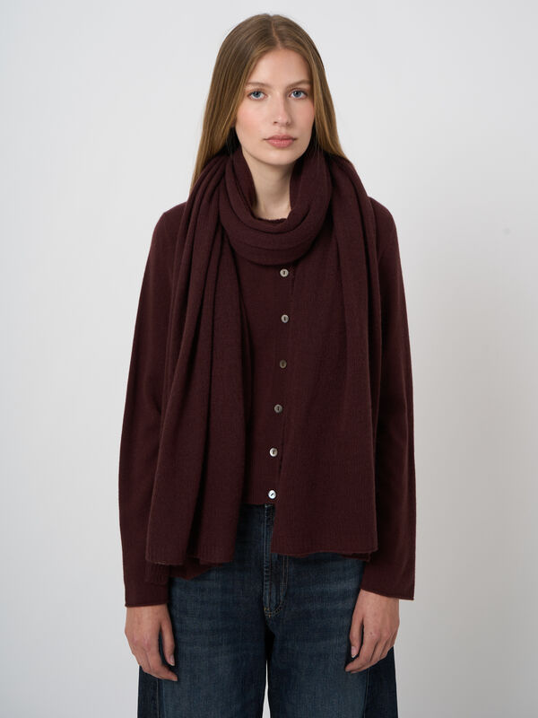 Oversized-Kaschmirschal in lockerem Strick image number 0