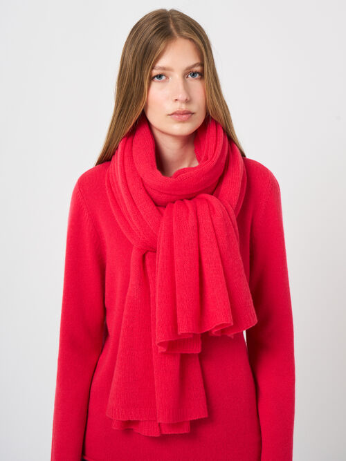 Loose-Knit Cashmere Oversized Scarf