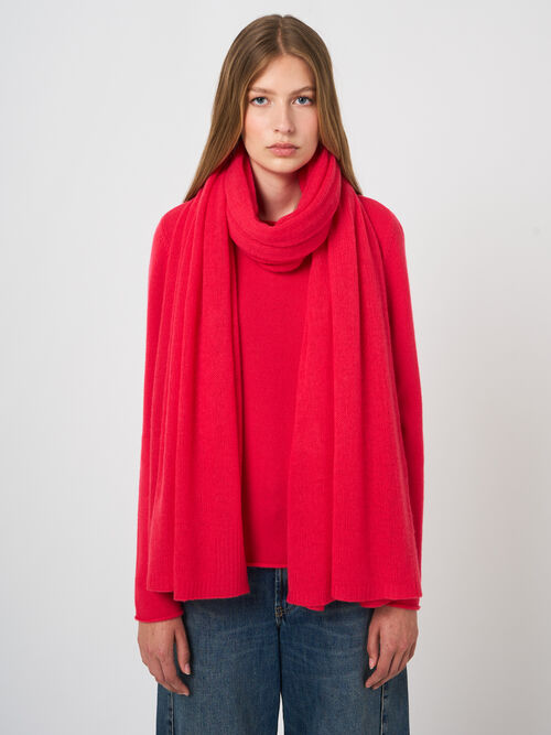 Loose-Knit Cashmere Oversized Scarf