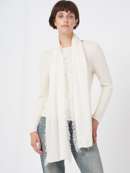 Zachte kasjmier sjaal met franjes - biologisch & elegant