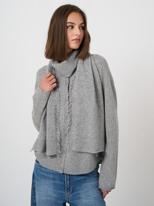 &Eacute;charpe frang&eacute;e femme &mdash; cachemire doux & confort repeat