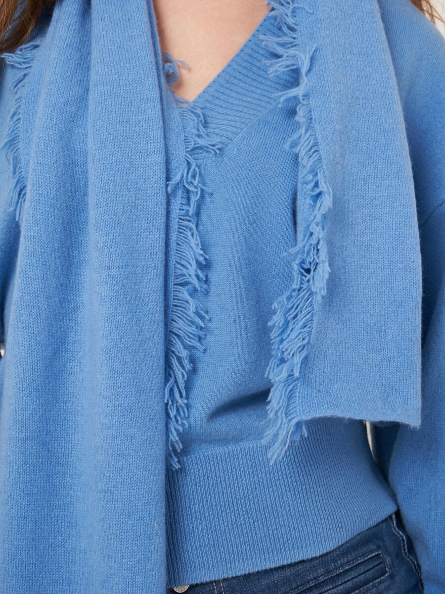 Schal mit Fransen aus Bio-Kaschmir image number 77