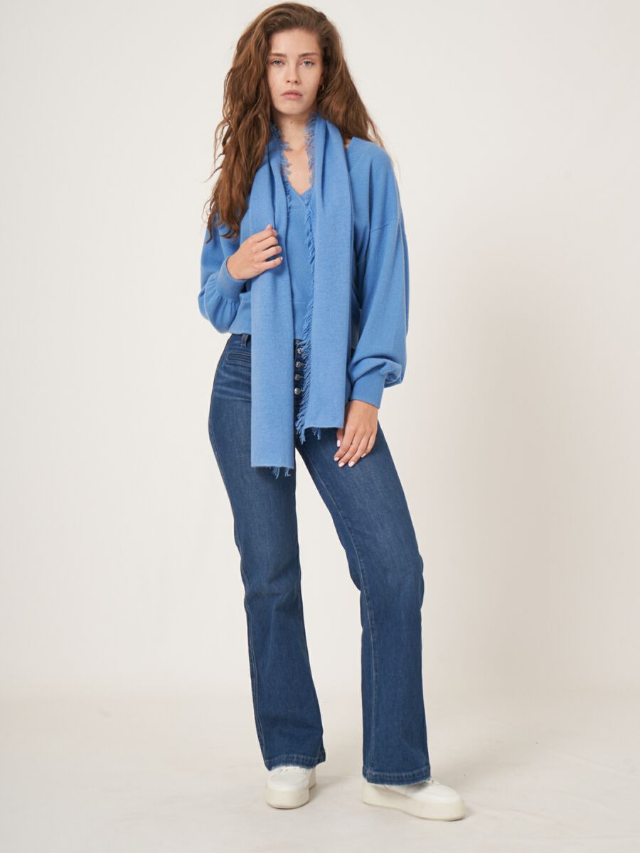 Schal mit Fransen aus Bio-Kaschmir image number 78