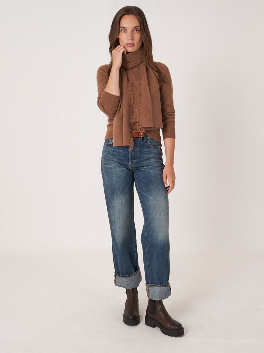 Schal mit Fransen aus Bio-Kaschmir image number 82