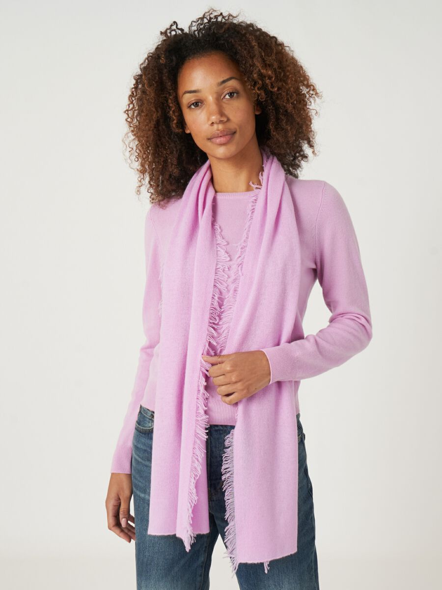 Schal mit Fransen aus Bio-Kaschmir image number 86