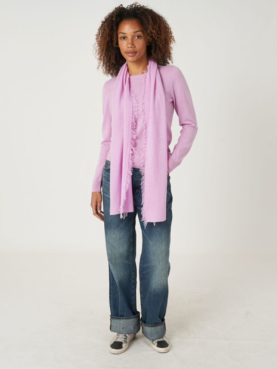 Schal mit Fransen aus Bio-Kaschmir image number 88