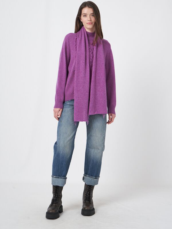 Schal mit Fransen aus Bio-Kaschmir image number 2