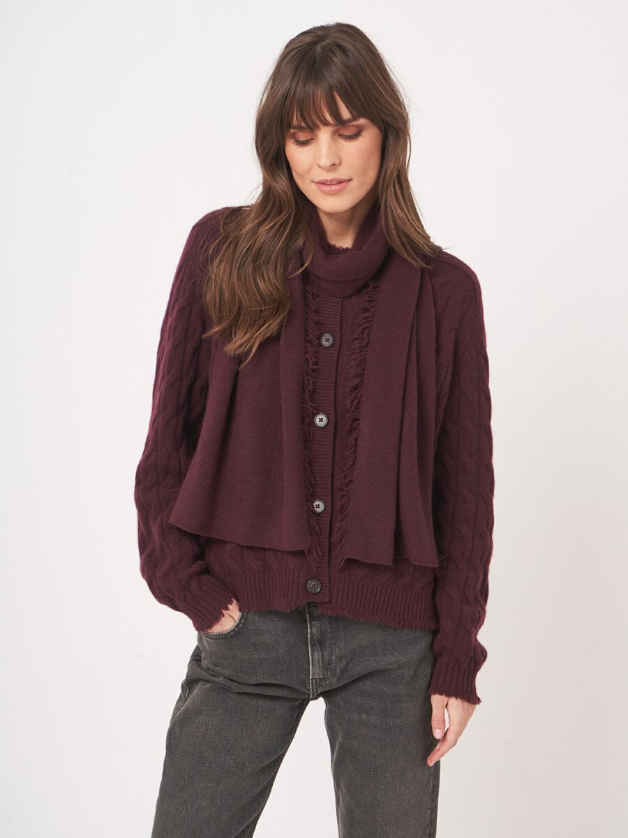 Zachte kasjmier sjaal met franjes - biologisch & elegant image number 2