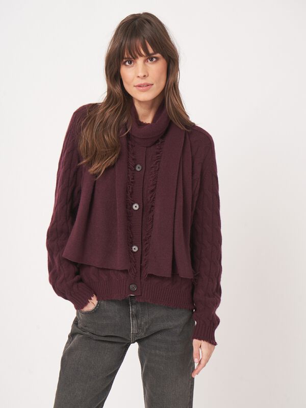 Schal mit Fransen aus Bio-Kaschmir image number 4