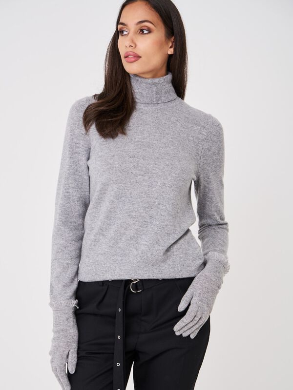 Gants en cachemire avec franges image number 2