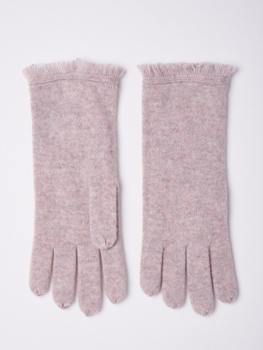 Handschoenen met franjes van organisch cashmere image number 0