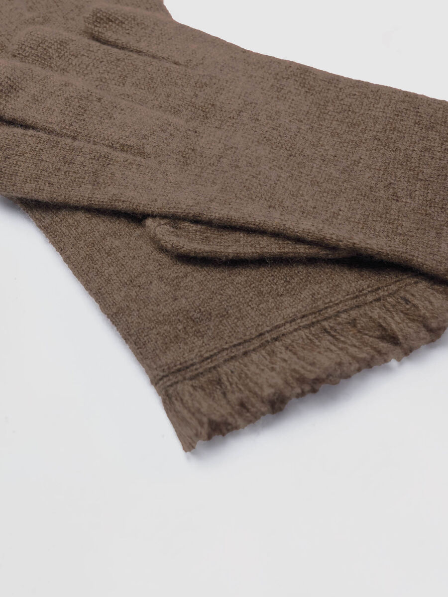 Handschuhe mit Fransen aus Bio-Kaschmir image number 1