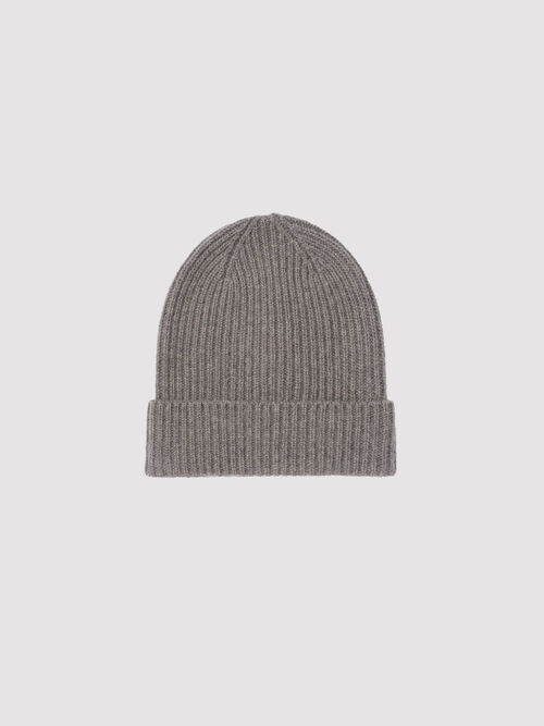 Chunky Rib-Knit Cashmere Hat
