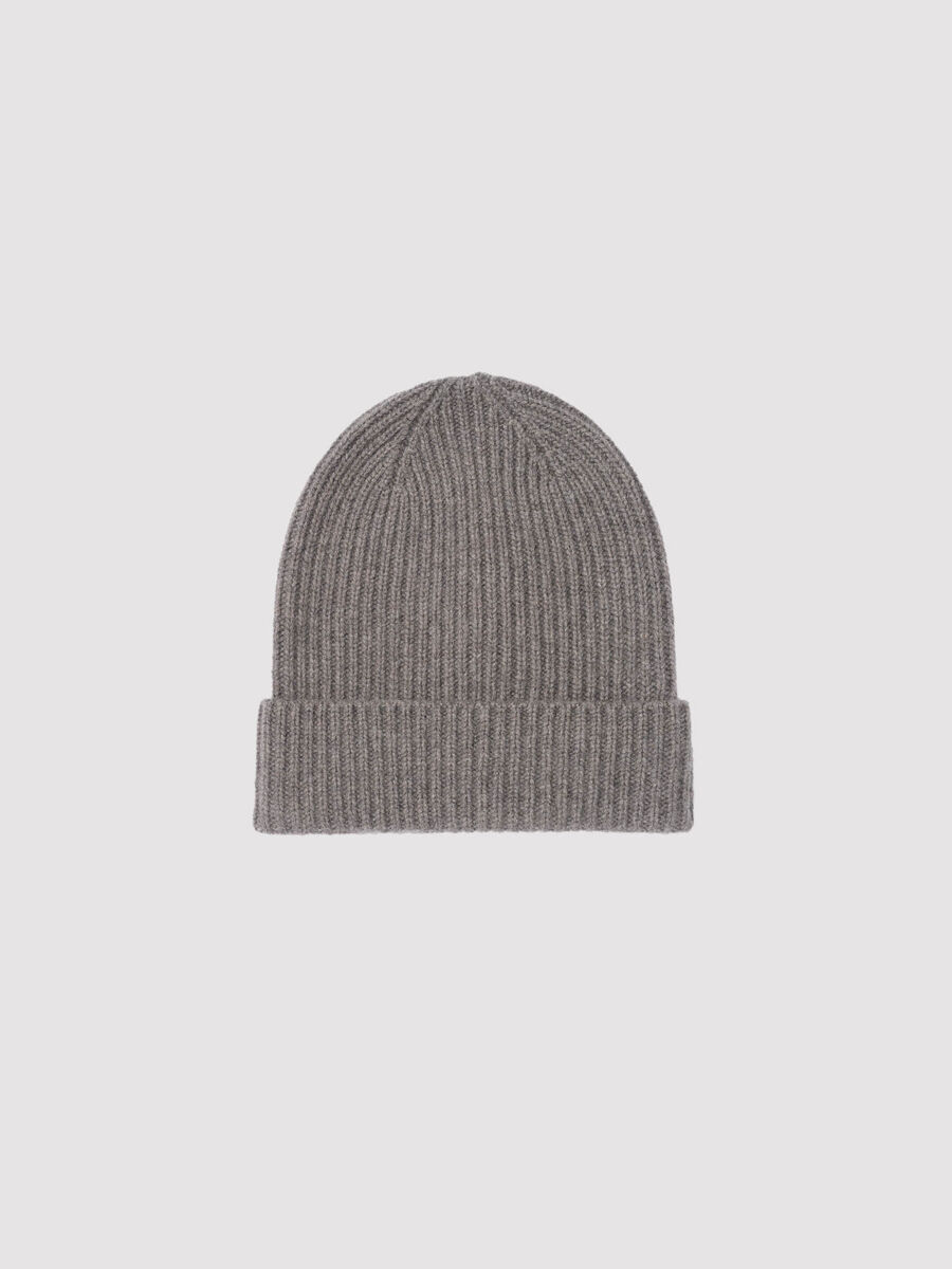 Chunky Rib-Knit Cashmere Hat image number 0