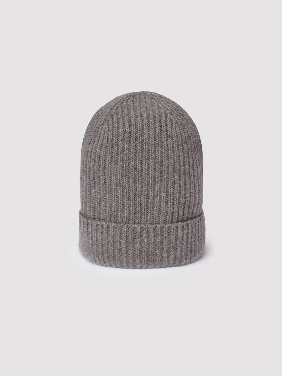 Chunky Rib-Knit Cashmere Hat image number 2