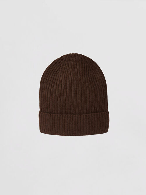 Chunky Rib-Knit Cashmere Hat