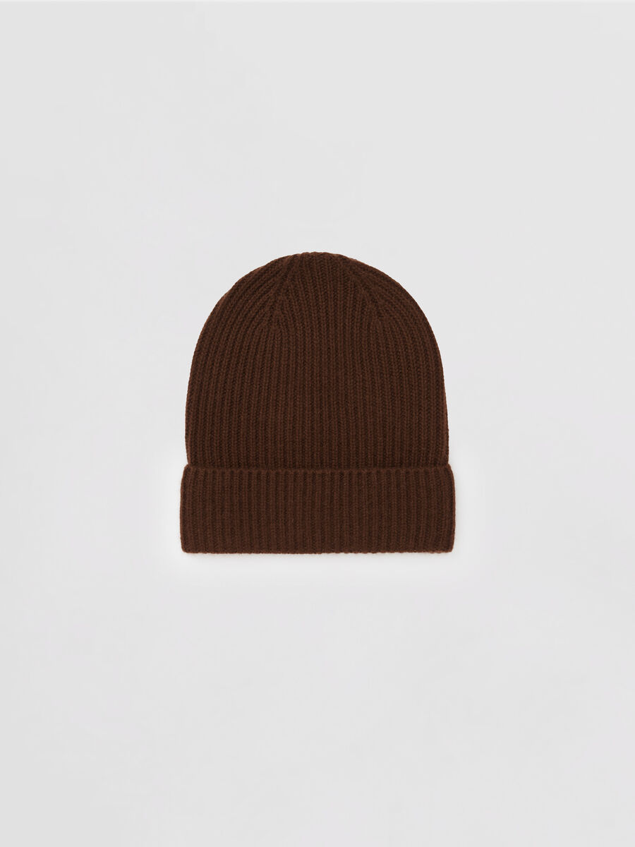 Chunky Rib-Knit Cashmere Hat image number 2