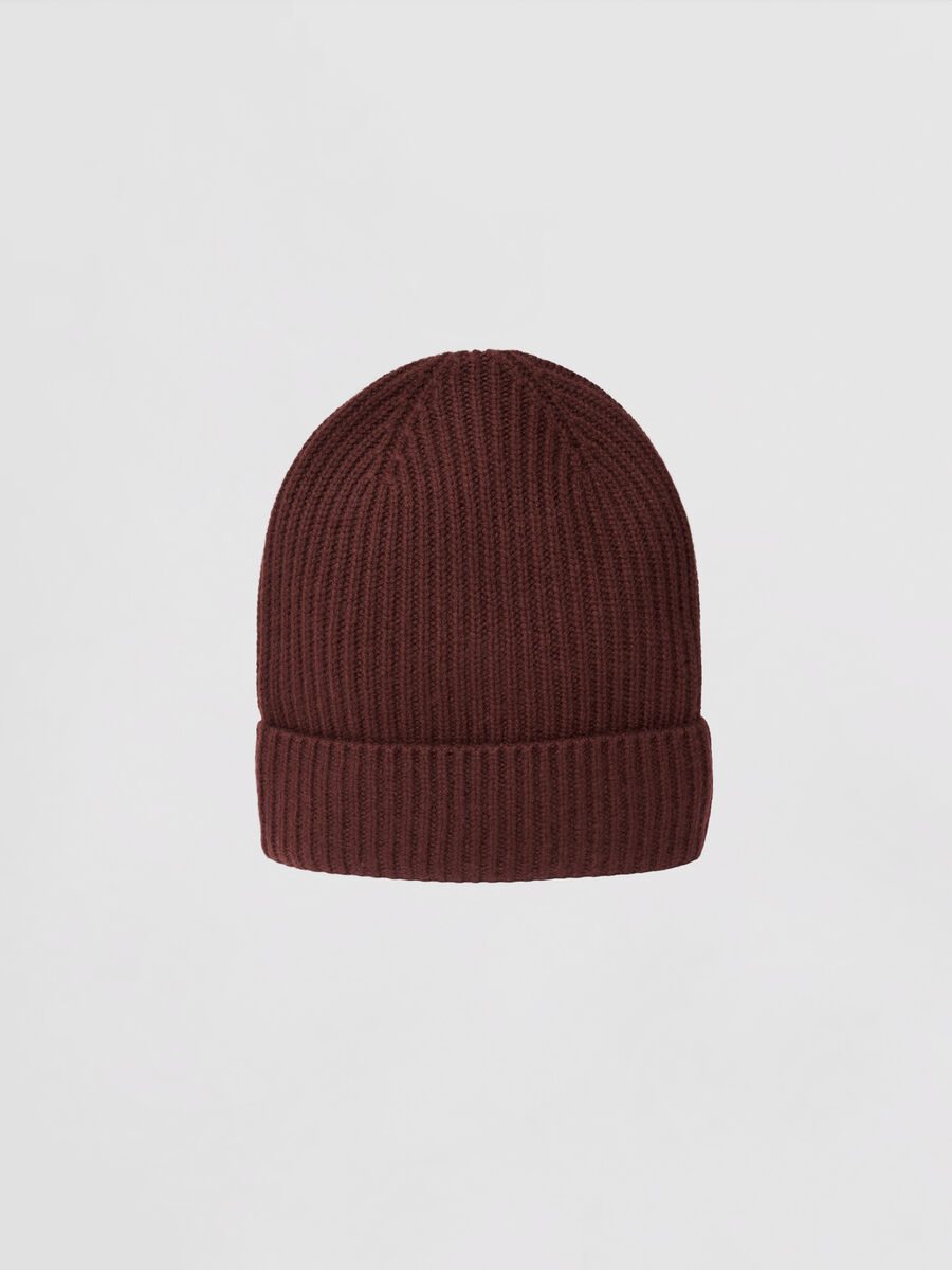 Chunky Rib-Knit Cashmere Hat image number 0