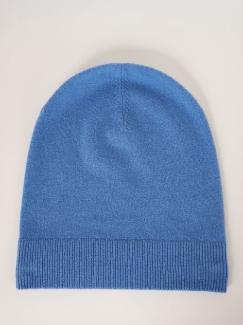 Mütze mit Rippsaum aus Bio-Kaschmir