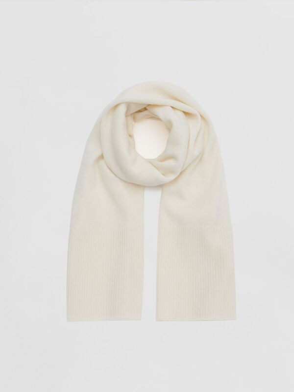 Bio-Kaschmirschal - mittelschwer mit geripptem Rand image number 2