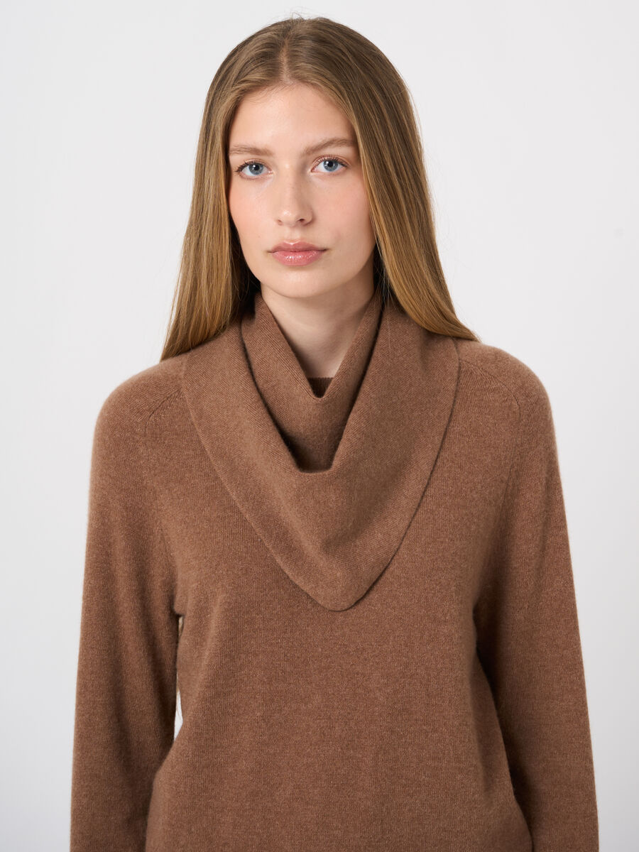 Fine-Knit Cashmere Triangle Scarf image number 0