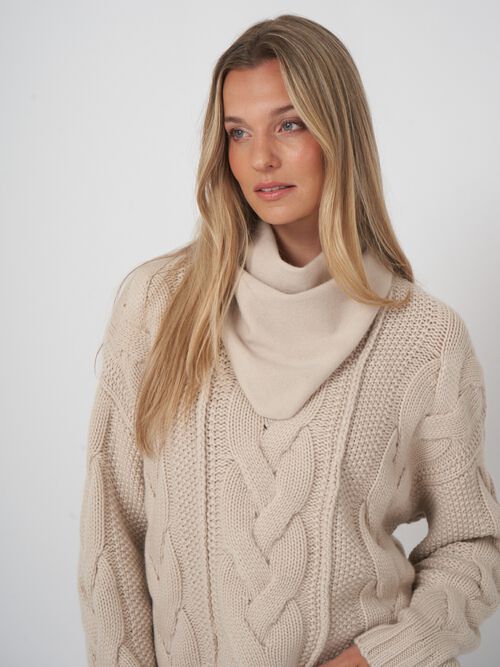 Driehoekige cashmere bandana - biologisch & elegant