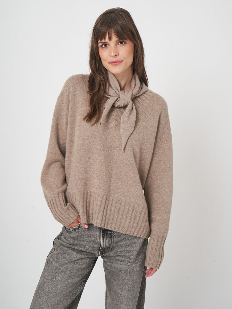 Driehoekige cashmere bandana - biologisch & elegant image number 2